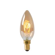 lucide led bulb filament lamp e14 3w amber 3 5 cm leen bakker