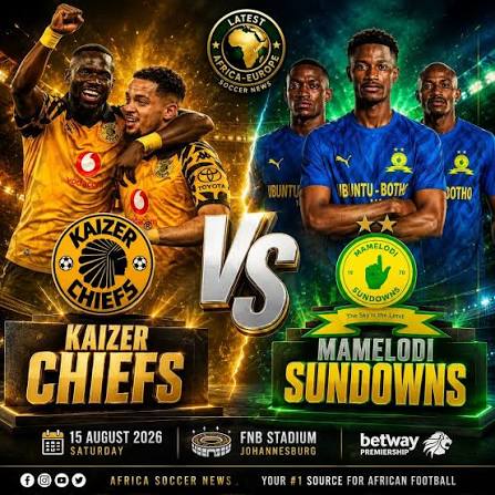🔥 BIG ONE TODAY: KAIZER CHIEFS 🆚 MAMELODI SUNDOWNS! 🔥 South African football turns its attention to FNB Stadium today as Kaizer Chiefs welcome Mamelodi Sundowns in a massive Betway Premiership clash.