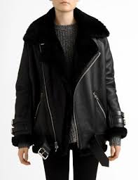 Acne Velocite Shearling Leather Jacket At Bird Shopbird Com Fashion Jackets Clothes