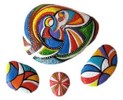 Knitting Faziez Tas Boyama Very Colorful And Fun Boyali Kayalar Keceli Kalem Cizimleri Ve Tablolar
