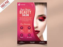 (6×8,5 inches) + bleeds fully editable photoshop. Beauty Salon Flyer Template Psd Psdfreebies Com
