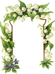 Forgetmenot Lilies Of The Valley Frames Lily Of The Valley Flower Frame Flower Backgrounds