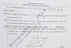 Restaurație la corectarea lucrărilor în bucurești: Subiectele De La MatematicÄƒ Evaluarea NaÈ›ionalÄƒ 2020 Vezi Subiectele Pe Care Le Au Avut De Rezolvat AbsolvenÈ›ii Claselor A Viii A Edupedu Ro