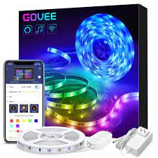 Govee Wifi Rgb Led Strip Light Works With Amazon Alexa And Google Home Now Use Simple Conversation Star Led Strip Lighting Strip Lighting Rgb Led Strip Lights