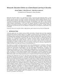 Education edition to transform the learning experience. Pdf Minecraft Education Edition As A Game Based Learning In Slovakia