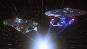 Star Trek Enterprise D And E Star Trek Wallpaper Star Trek Ships Star Trek Reboot