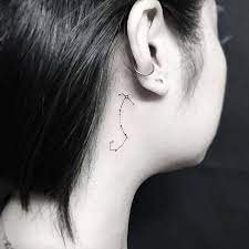 Scorpio Constellation Tattoo Hinter Dem Ohr Constellationtattoobehindear Dem Hinter Ear Tattoo Ohr Ohr Skorpion Sternbild