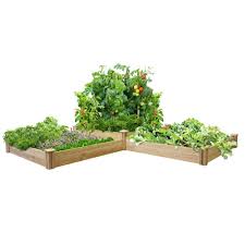 Greenes Fence Two Tiers Dovetail Raised Garden Bed Rc4t4s24b At The Home Depot Raised Garden Kits Vegetable Garden Raised Beds Diy Raised Garden