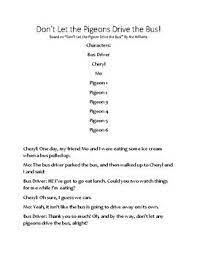 Don T Let The Pigeons Drive The Bus Reader S Theater Readers Theater Pigeon Drive The Bus Mo Willems Activity