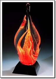 Flame Art Glass Glass Art Sculpture Stained Glass Designs Glass Art