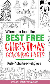 The spruce / kelly miller halloween coloring pages can be fun for younger kids, older kids, and even adults. Tons Of Free Printable Christmas Coloring Pages For Kids And Adults Press Print Party