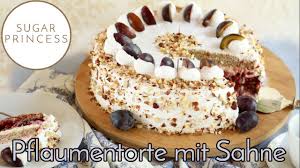 Himmlisch Herbstliche Zwetschgen Sahne Torte Badische Pflaumentorte R Pflaumentorte Pflaumenrezepte Rezepte