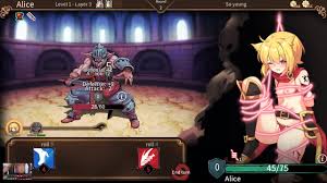 アリーナストーリー ルージュと姫騎士 貧乳かわいい猫娘 vs 巨大オーク