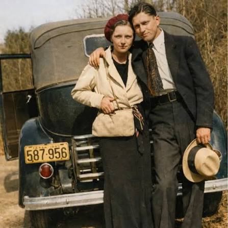 Colourized images of the infamous Bonnie and Clyde, This classic ride or  die duo left a mark on the world love them or hate them, These Restored  photos bring these timeless images