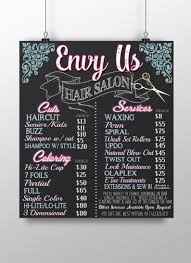 Beauty Salon Sign Beauty Salon Pricing Sign Beauty Salon Etsy Hair Salon Decor Salon Menu Hair Salon Interior