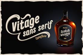 Fonts with these tiny lines is called a serif typeface (or serifed font), while the ones without serifs are sans serif. Vitage Elegant Sans Serif Otf Font In Fonts On Yellow Images Creative Store