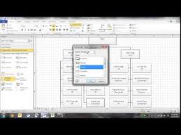 create an org chart in visio using the wizard youtube