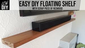 Floating wall shelves using reclaimed wood diy shelves floating easy bedroom ladder garage bathroom wall storage kitchen closet for kids 16 easy tutorials on building beautiful floating shelves and wall shelves! Easy Floating Shelves No Brackets Using Scrap Redwood Pine Diy Vlog 31 Youtube