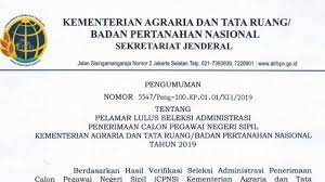 Pengumuman hasil tes skb cpns atrbpn 2021 2020, peserta lulus passing grade skd skb cpns atr bpn 2021, lolos lulus tahap dapatkan informasi terbaru terkait hasil seleksi administrasi pendaftaran cpns atr bpn tahun 2021. Kementerian Atr Bpn Umumkan Seleksi Administrasi Cpns 2019 Cek Nama Anda Di Sini Tribunnews Com Mobile
