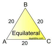 Remember that an isosceles triangle has 2 sides that are the same, so its d and every it could be an isosceles triangle but that wouldn't make sense since its already an isosceles triangle. Types Of Triangles Mathbitsnotebook Geo Ccss Math