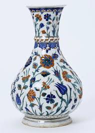 Iznik Porcelain Vazolar Seramik Tas Seramik