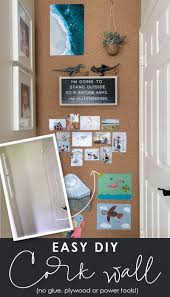 Transform an old boring cork board with burlap and upholstery tacks. Easy Diy Cork Board Wall Boy S Workspace House Mix