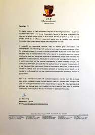 I noticed your advertisement for the position of a math tutor and think i would make an excellent candidate for it. Letter Of Recommendation From Ib Math Higher Level Teacher