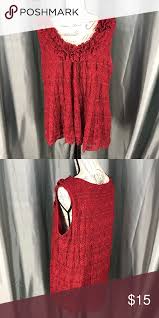Dress Barn Red Lace Sleeveless Blouse Dress Barn Dresses Red Lace Sleeveless Blouse