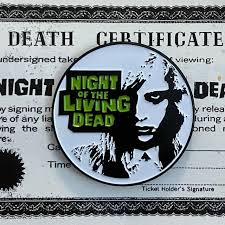 FRIGHT FLICKS Enamel Pin Horror Cult Fright Night FANGORIA 80s Gorezone  Topps Cards