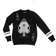 Black Ace Of Spades Ace Of Spades Crewneck Ace Of Spades Fashion Ace