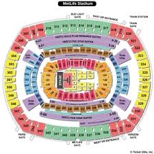 Metlife Stadium Seating Chart One Direction