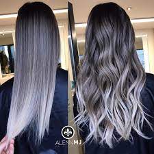 Straight Vs Curly Hair Styles Balayage Hair Ombre Hair Color