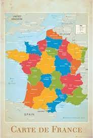 Onder deze landkaart van frankrijk vind je al onze plaatsen. Bol Com Poster Frankrijk Landkaart 61 X 91 5 Cm
