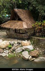 Stock Photo Thailand Thai Hut Near A River Water Island Surfer Shack Hut
