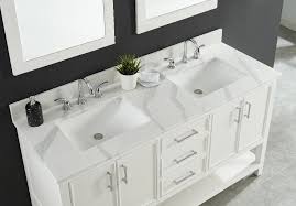 73 In Calacatta Quartz Double Sink