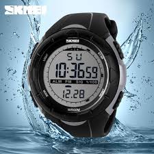Skmei Men Digital Led Sports Watches Swim Fashion Casual Military Wristwatches Rubber Strap Relogio Masculino Luxu Reloj Digital Relojes Modernos Reloj Pulsera