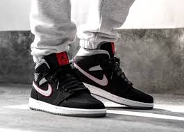 Black And Gray Air Jordan 1 Mid Air Jordan 1 Mid Black Grey Sale Price 79 99 Retail 120 Use Code Blkf20e At Checkout Air Jordans Jordan 1 Mid Jordans