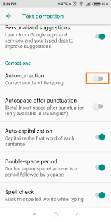 Xiaomi Redmi Note 4 How To Turn Off Autocorrect