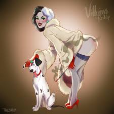 Cruella De Vil Pin-Up (Tarusov) [101 Dalmatians] : rCartoonPorn