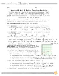 Chemical changes result in the formation of new substances. Solution 20180204220213alg 2b Unit 2 Radical Functions Gizmo Portfolio 1 1 Studypool
