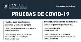 Dile a tu médico si tienes otras afecciones de salud crónicas, como enfermedades cardíacas o. Nch Coronavirus Actualizaciones En Espanol Nantucket Cottage Hospital