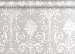 Laura Ashley Josette White Dove Grey Damask Wallpaper Perfect For The Imperfect Plaster Walls Grey Damask Wallpaper Grey And White Wallpaper Damask Wallpaper