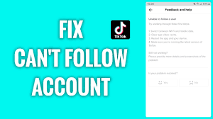 How To Fix Can T Follow Account Problem On Tiktok Youtube