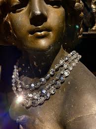 Antique 3 strand crystal