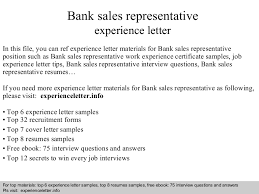 We did not find results for: Bank Sales Representative Experience Letter