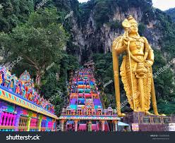 Batu Caves Kuala Lumpur 11 September 2018 New Look With Colorful Stair At Murugan Temple Batu Caves Become A New Attraction Kuala Lumpur Batu Batu Caves