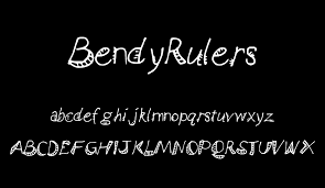 This article demonstrates how to bend words into an arch or around a shape or image in word for microsoft 365 , word 2019, word 2016, word 2013, and word for mac 2016 and 2011. Bendy Rulers Free Font