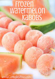 We can pick things back up with hearty comfort food in october but for now, these are the summer snacks we want in and around our mouths. Frozen Watermelon Kabobs Summer Snacks Frozen Watermelon Snacks