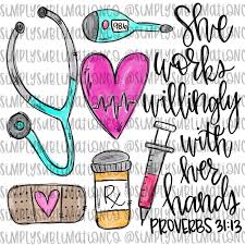 Nurse Essential Worker She Works Willingly With Her Hands Etsy Nurse Art Nurse Drawing Nurses Week Quotes