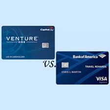 With a big initial bonus, double miles on all purchases and a reasonable annual fee, it's clear why the venture card is so popular. Capital One Ventureone Vs Bank Of America Travel Rewards Finder Com